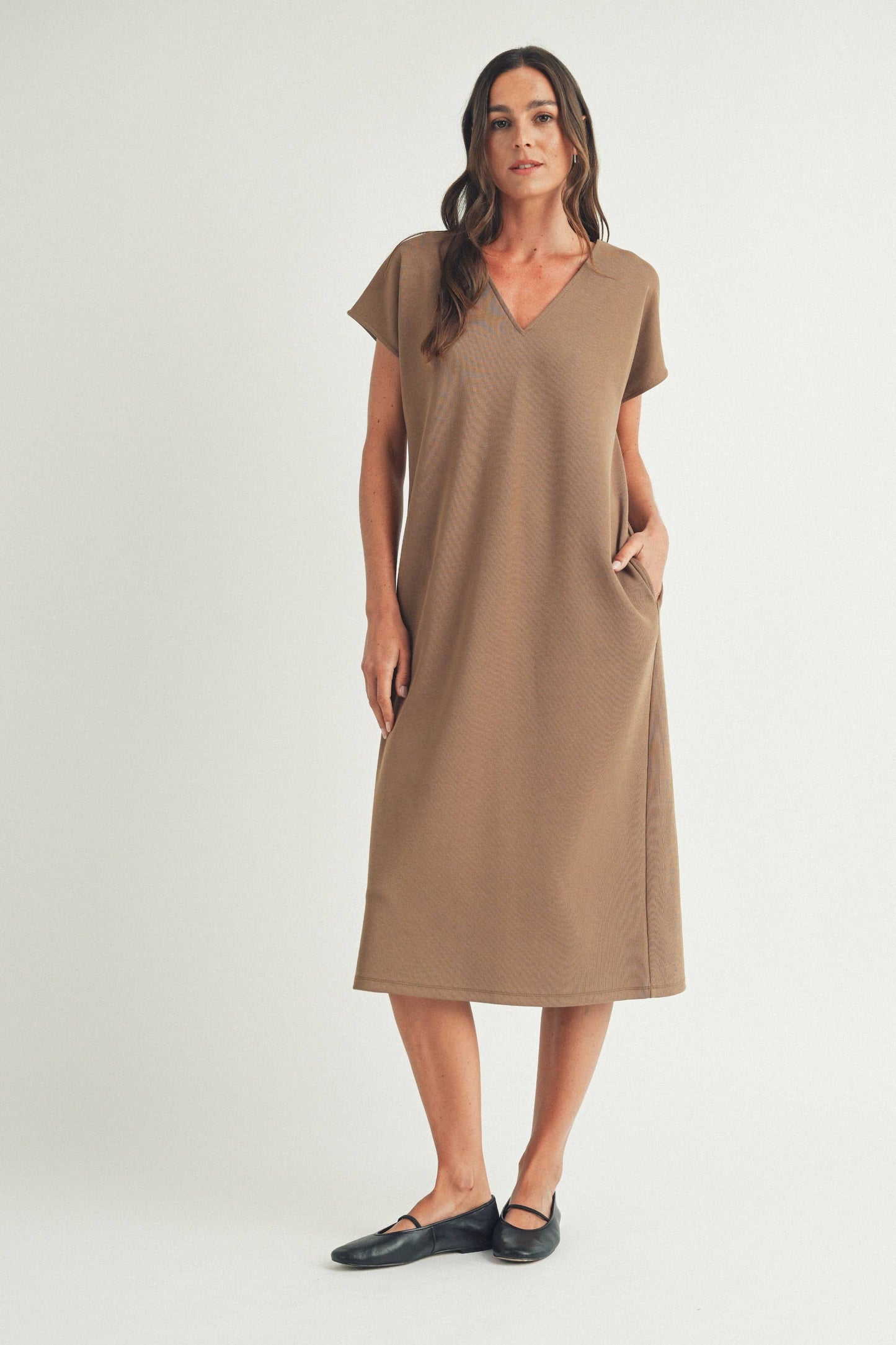 Lounge Midi Dress, Mocha