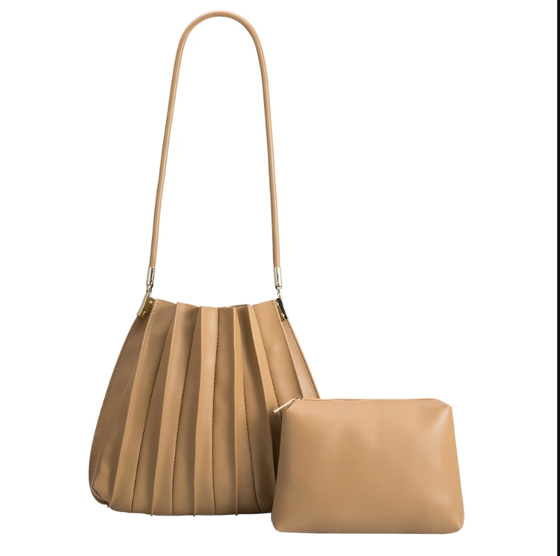 Carrie Shoulder Bag, Taupe