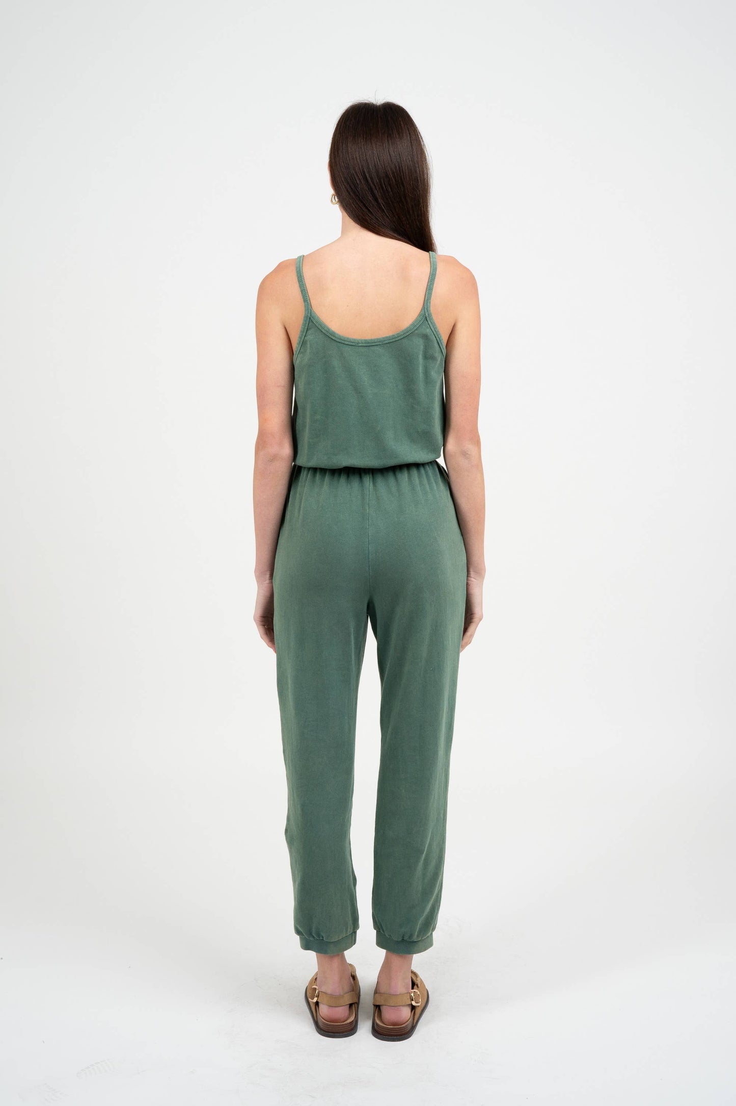 Spagetti Strap Jumpsuit, Jade