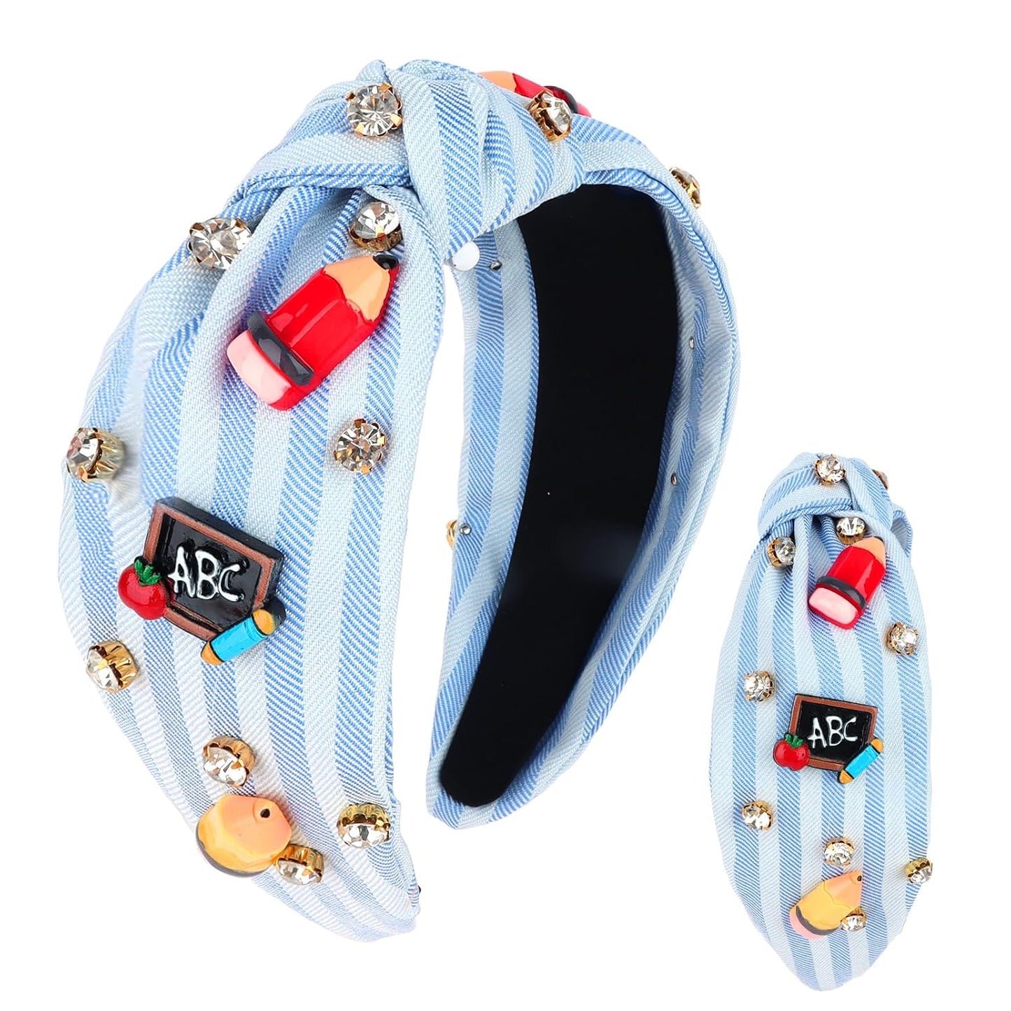 Blue ABC Teacher Headband