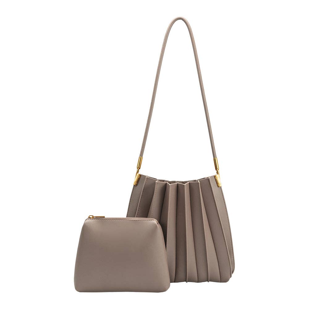 Carrie Shoulder Bag, Mushroom