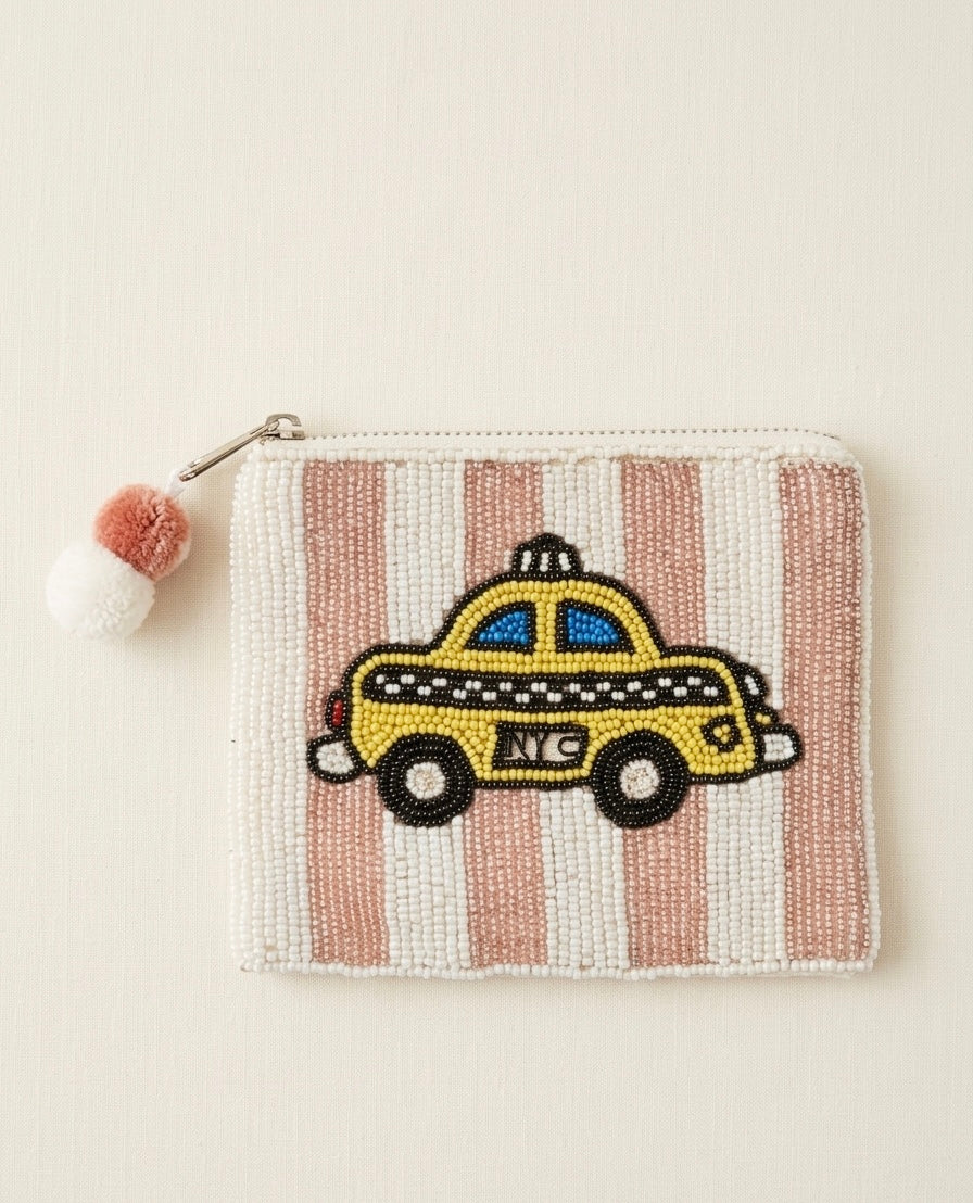 NYC Beaded Pouch