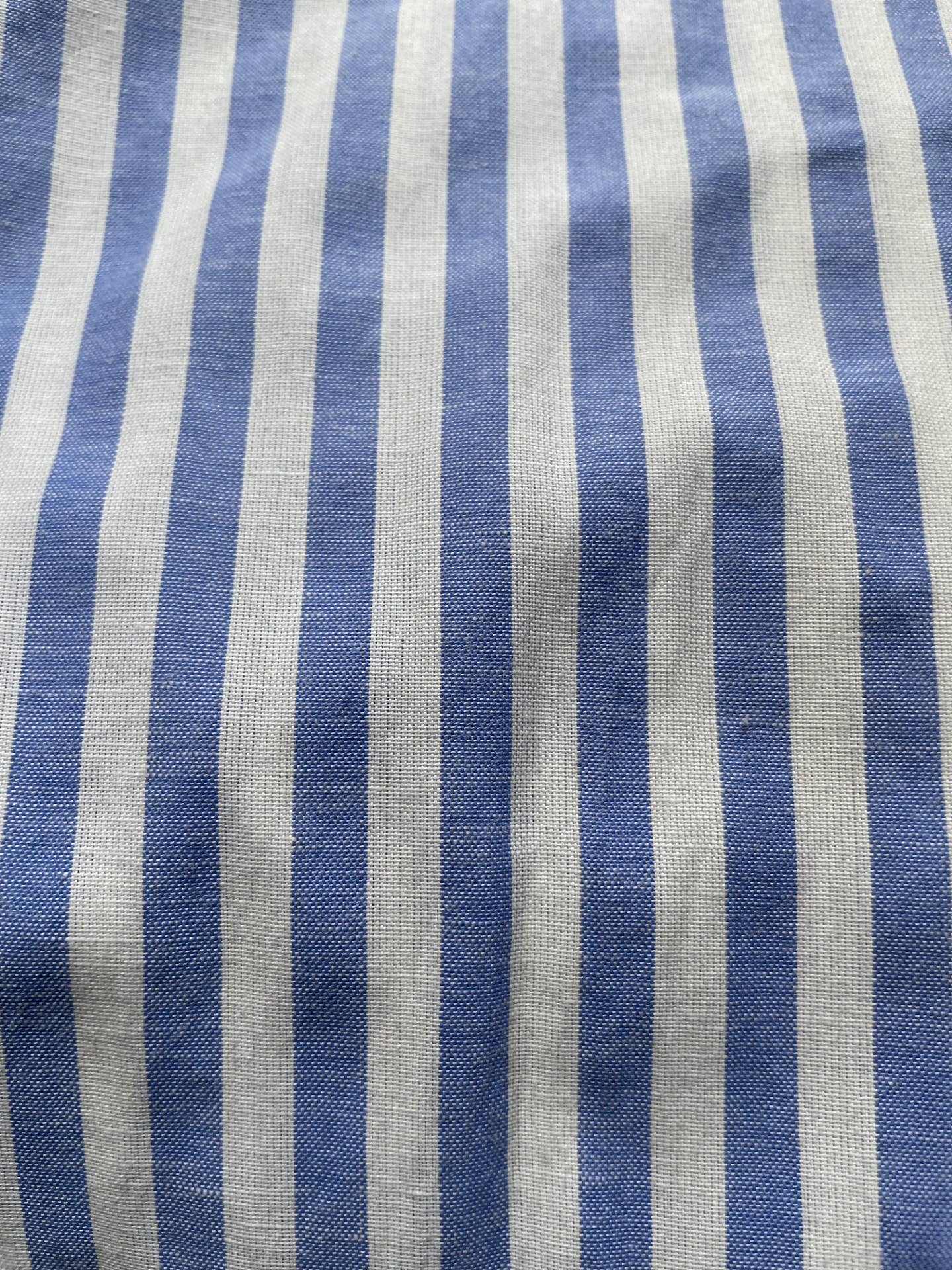 Riley Strip Shirt, Blue and White