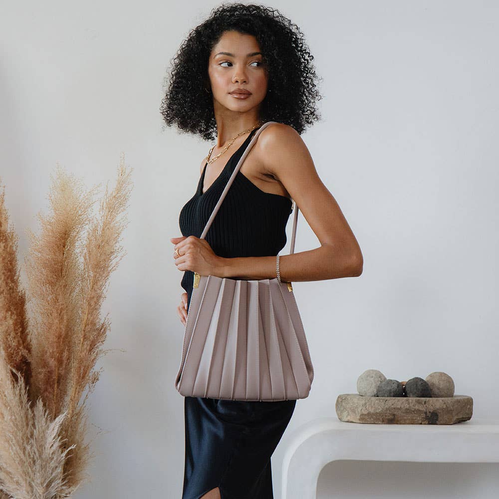 Carrie Shoulder Bag, Mushroom