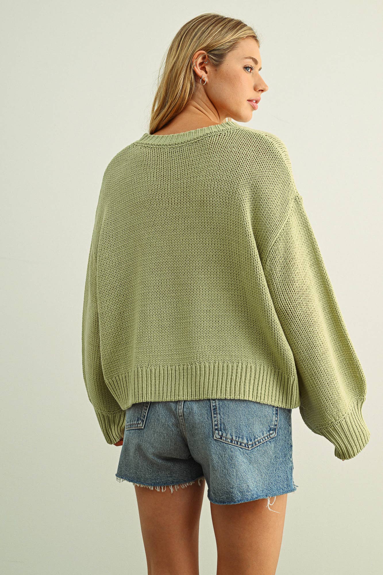 The Everly Sweater, Apple Green