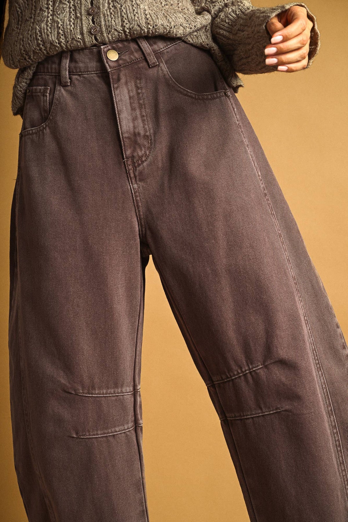 Bean Barrel Jean - Red Bean