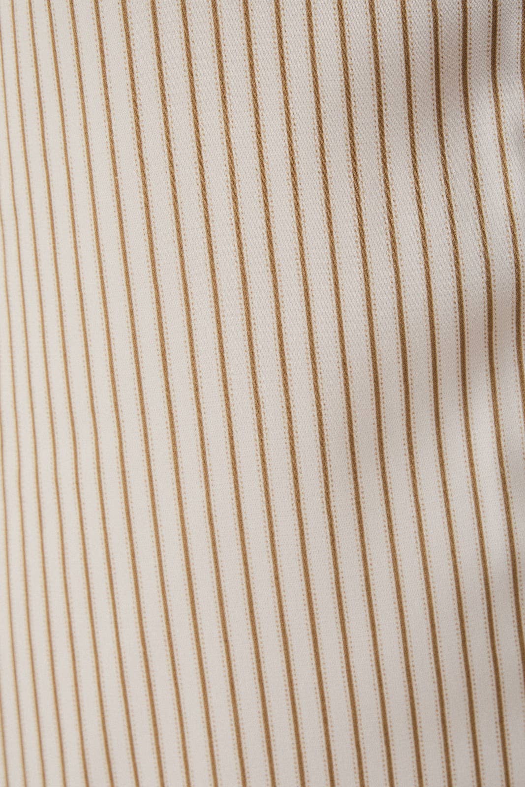 BUTTON DOWN-LONG SLEEVE STRIPE SHIRT DRESS, White and Taupe