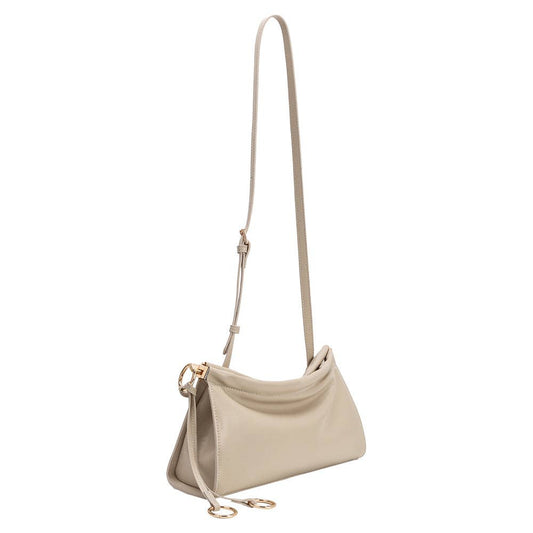 Amaya Leather Shoulder Bag,Bone