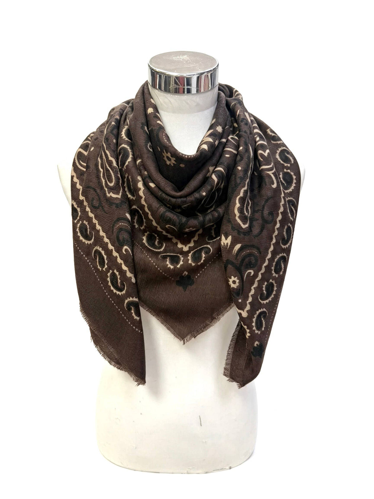 Dakota Bandana Scarf - Chocolate