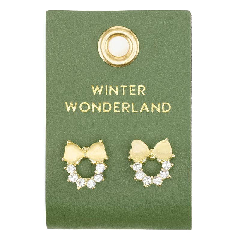 Holiday Stud Love Earrings - Winter Wonderland