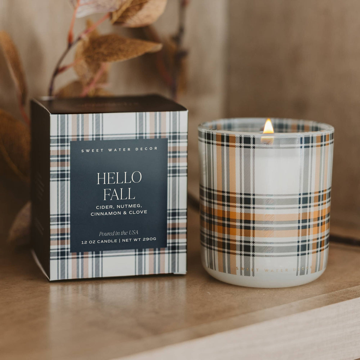 Hello Fall Candle