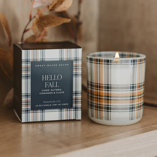 Hello Fall Candle