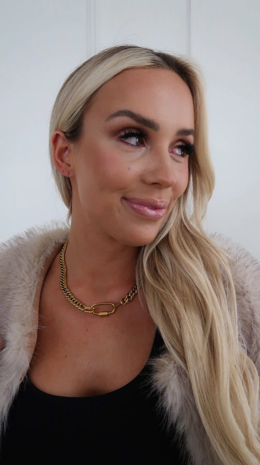 Stephanie Necklace, Gold
