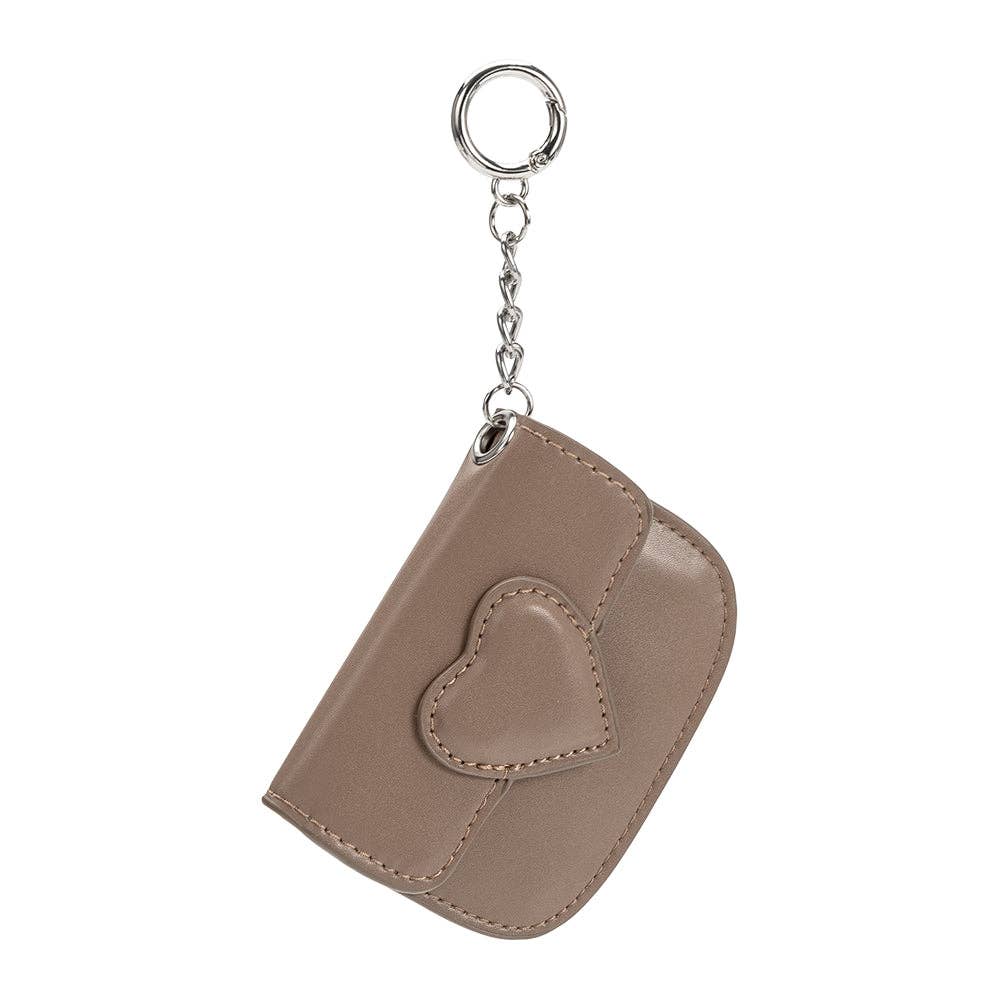 Lovell Taupe Vegan Leather Card Holder