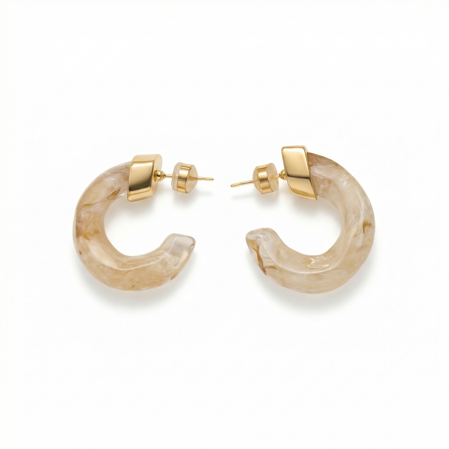 Kaia Hoops, Beige