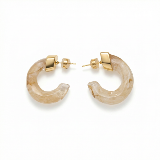 Kaia Hoops, Beige