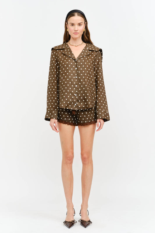 Maggie Polka Dot Blouse