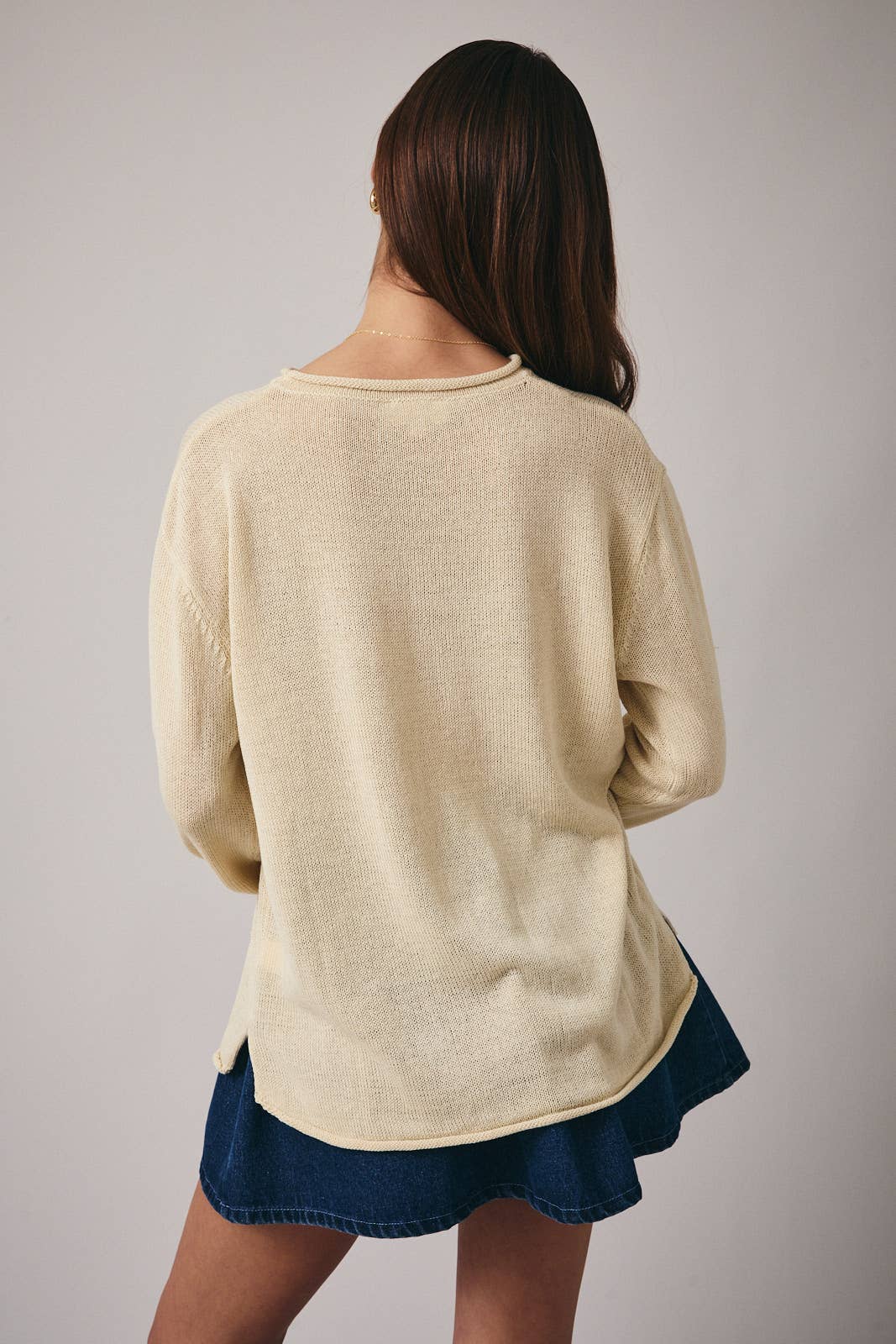 VACAY SWEATER: Butter/Blue