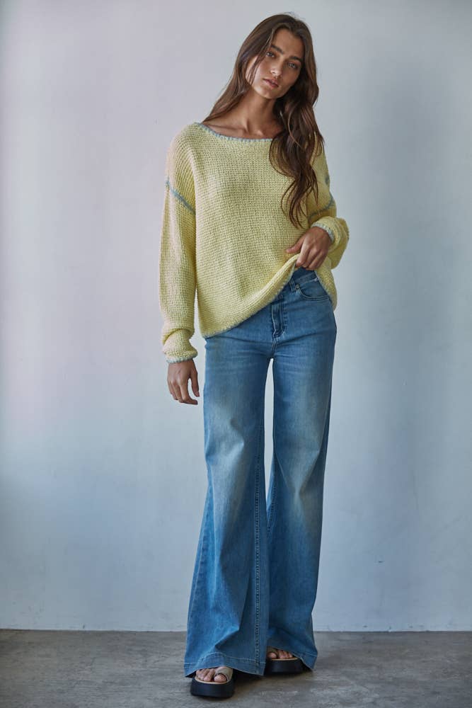 Knit Sweater Stitch, Yellow