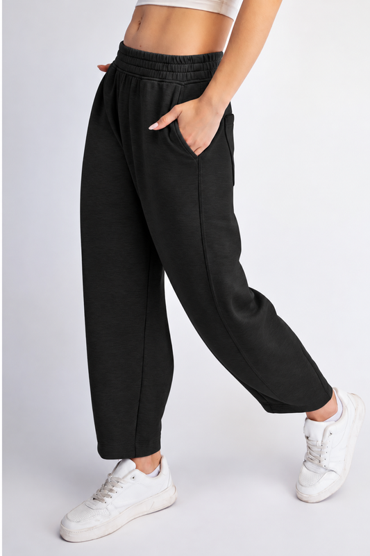 Modal Barrel Pant, Black