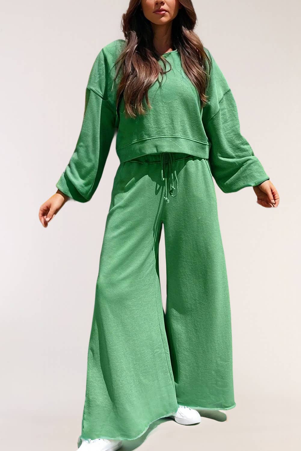 The Palm House Wide Leg Pants, Green