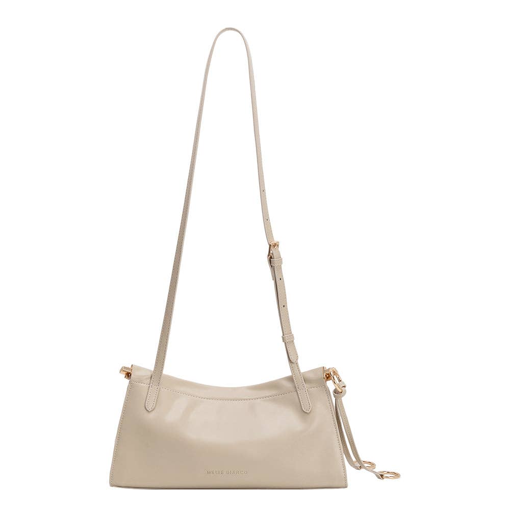 Amaya Leather Shoulder Bag,Bone