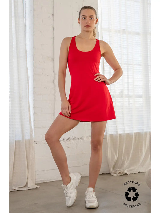 Game Day Romper, True Red