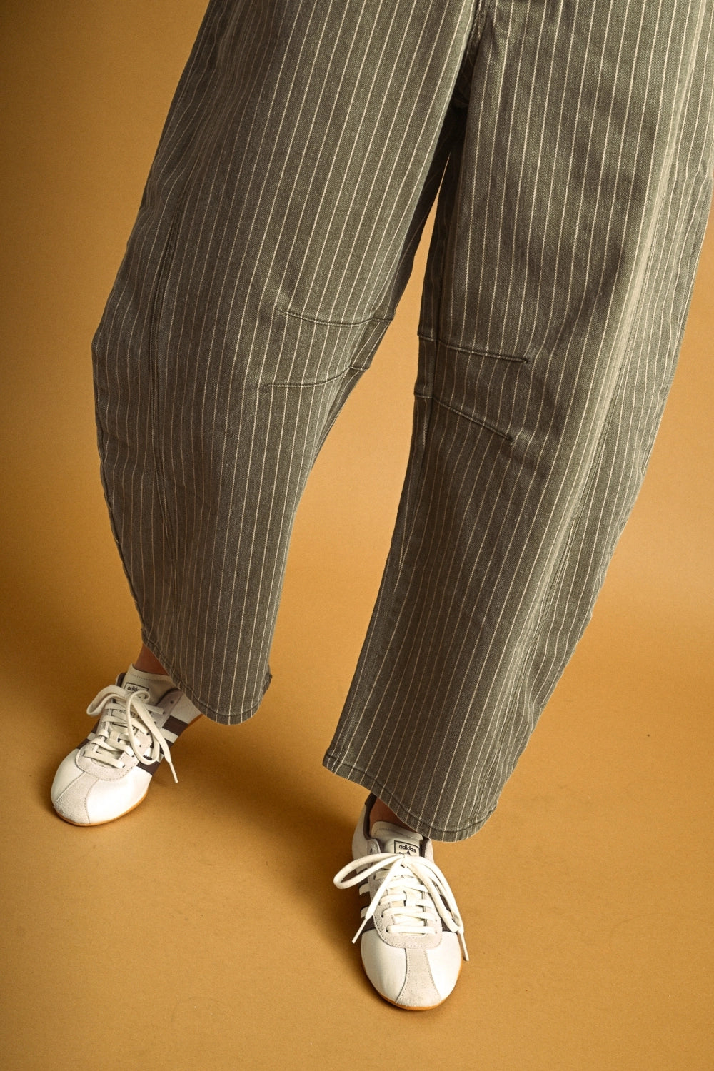 The Midtown Pinstripe Barrel, Olive