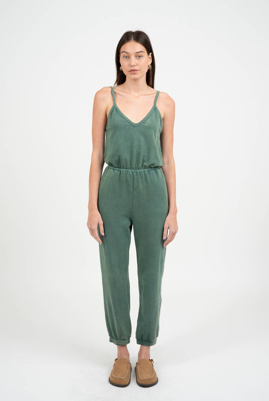 Spagetti Strap Jumpsuit, Jade