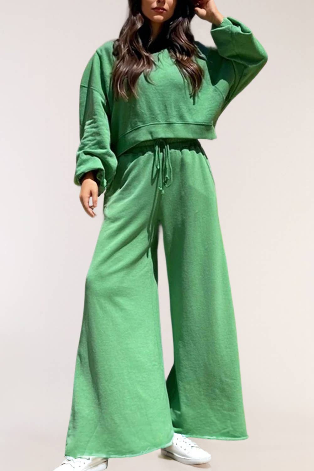 The Palm House Wide Leg Pants, Green