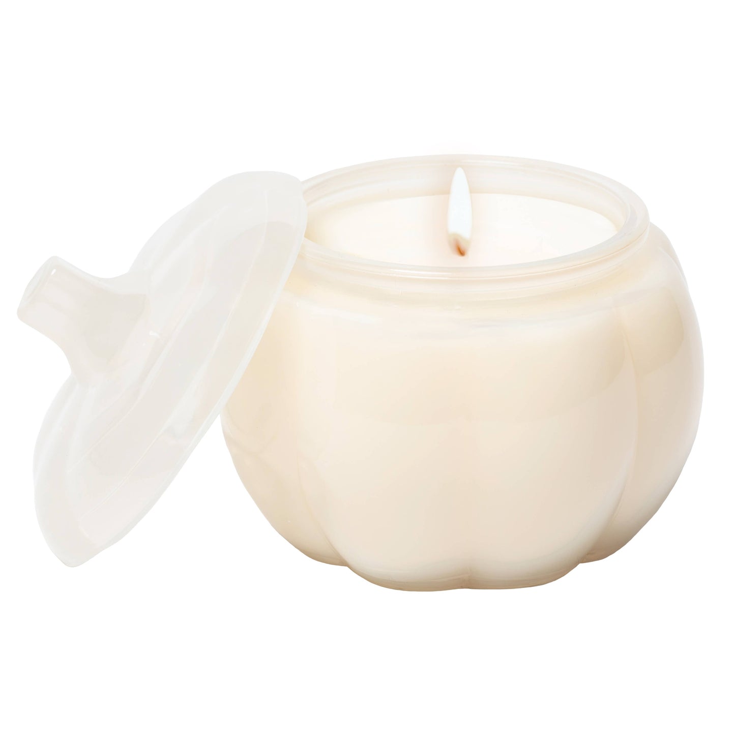 Warm and Cozy Candle, Pumpkin Jar, White