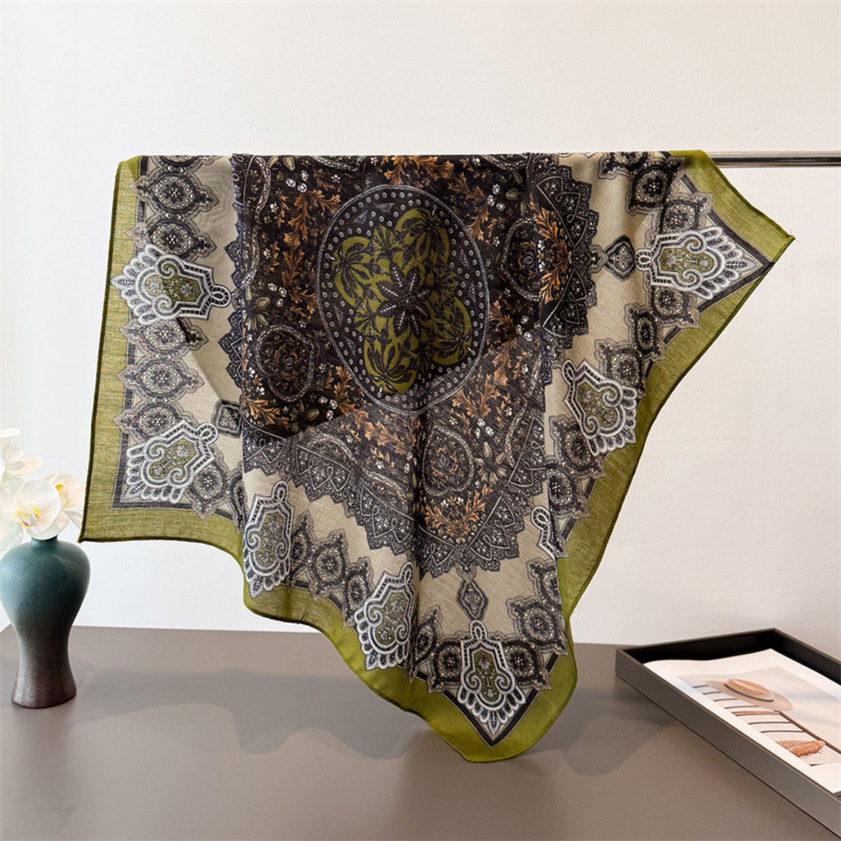 The Old Money Scarf- Green