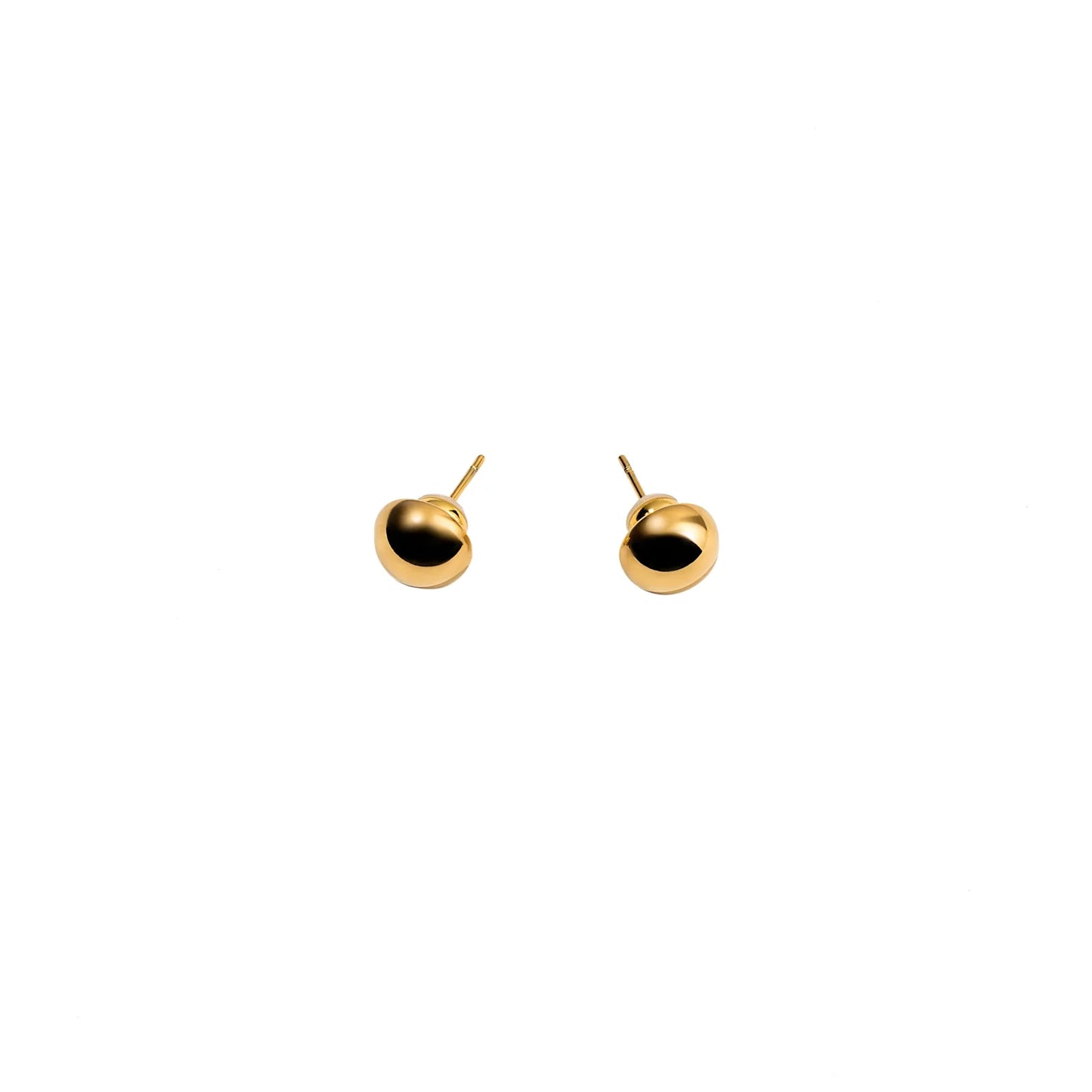 Mini Button Studs, Gold