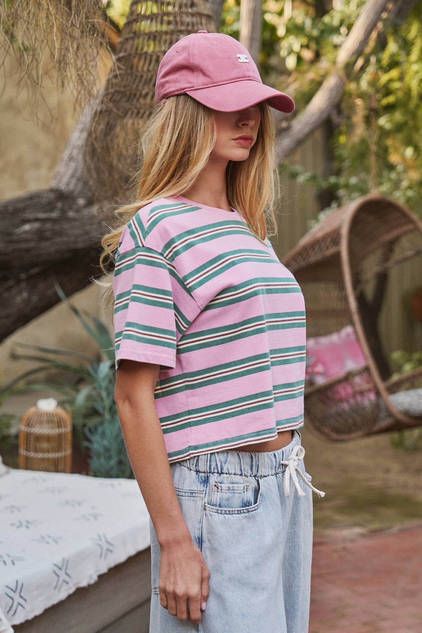Vintage Washed Striped Tee