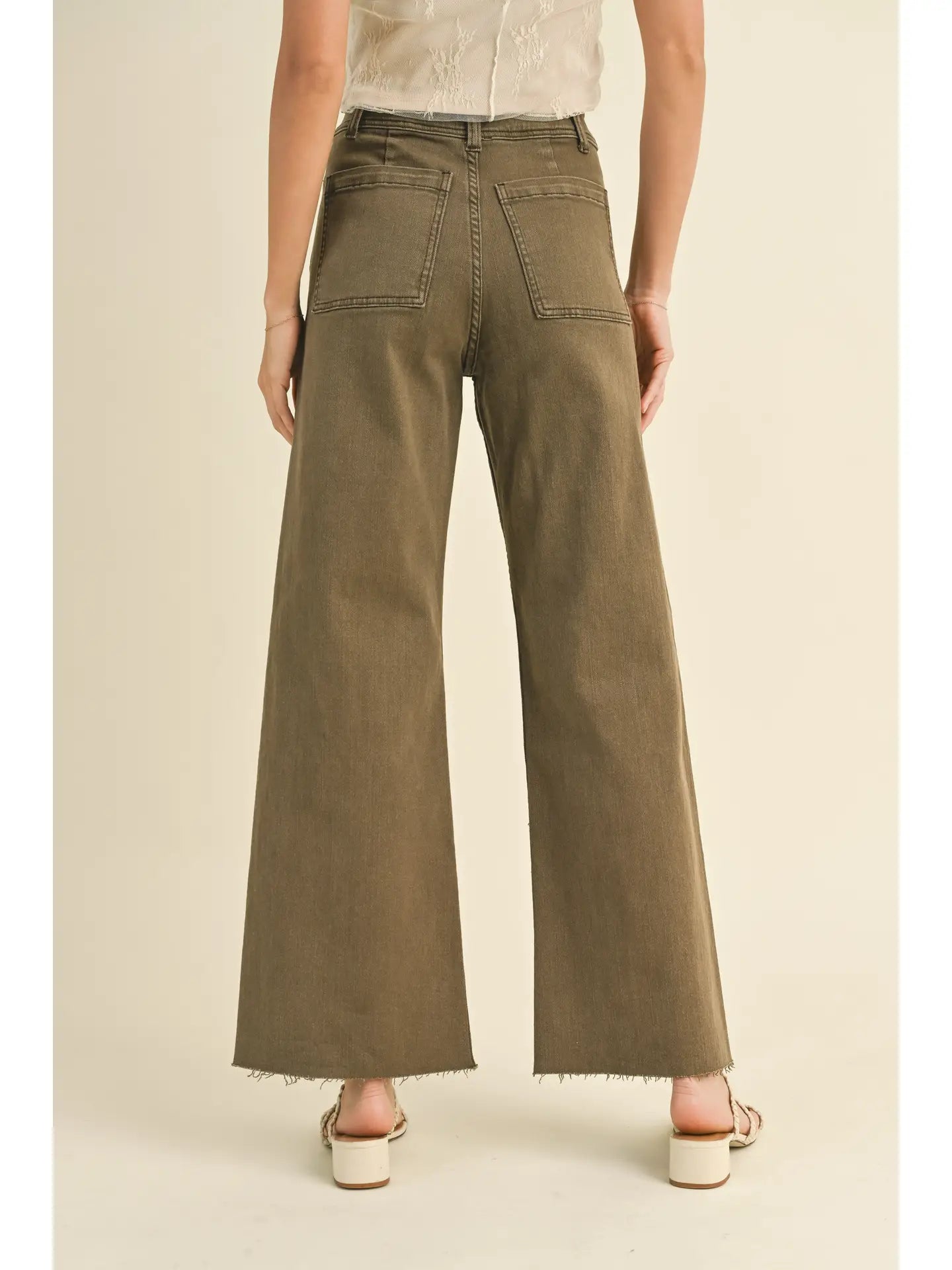 Stretch Terry Patch Pocket Pant, Washed Brown