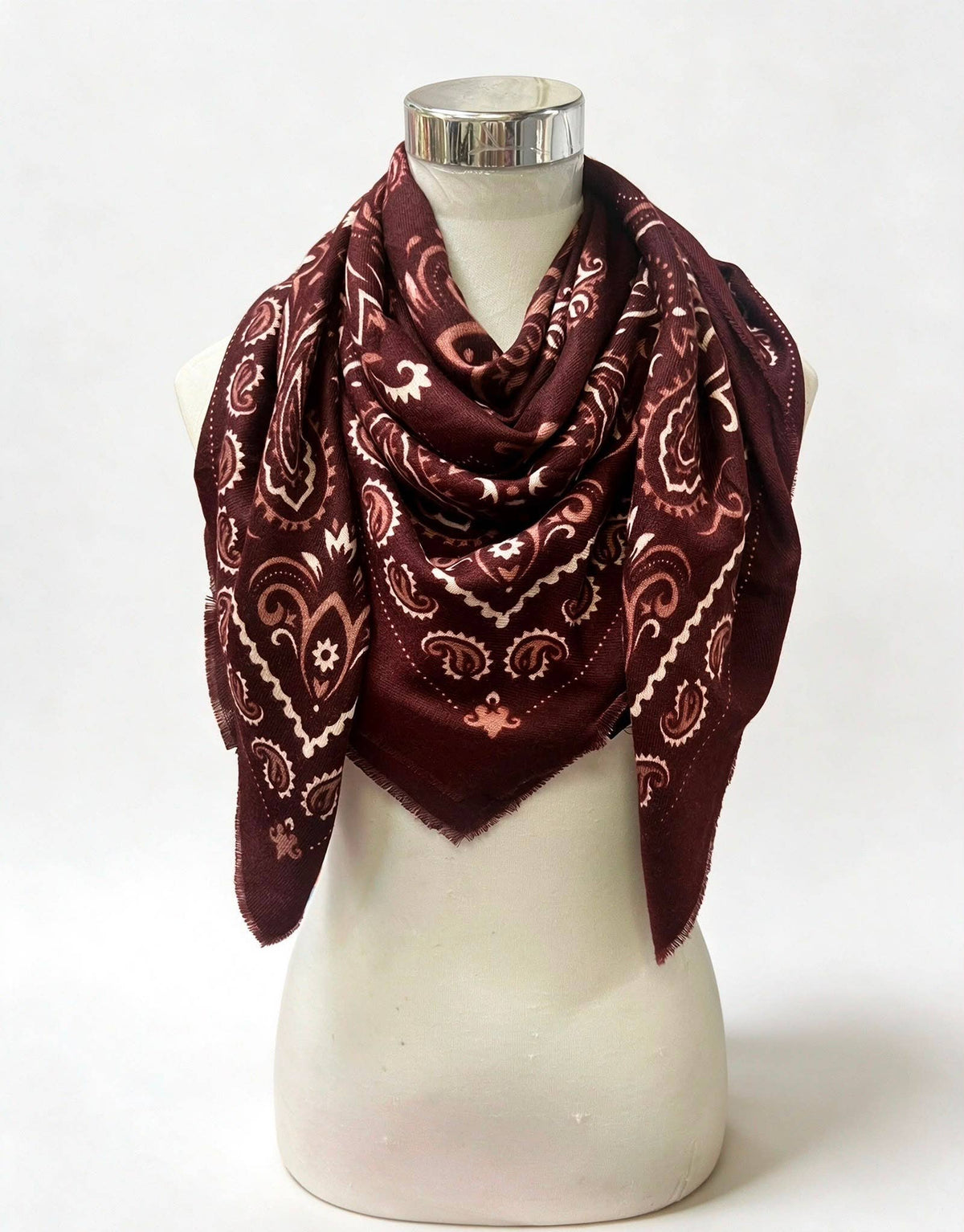Dakota Bandana Scarf - Bordeaux