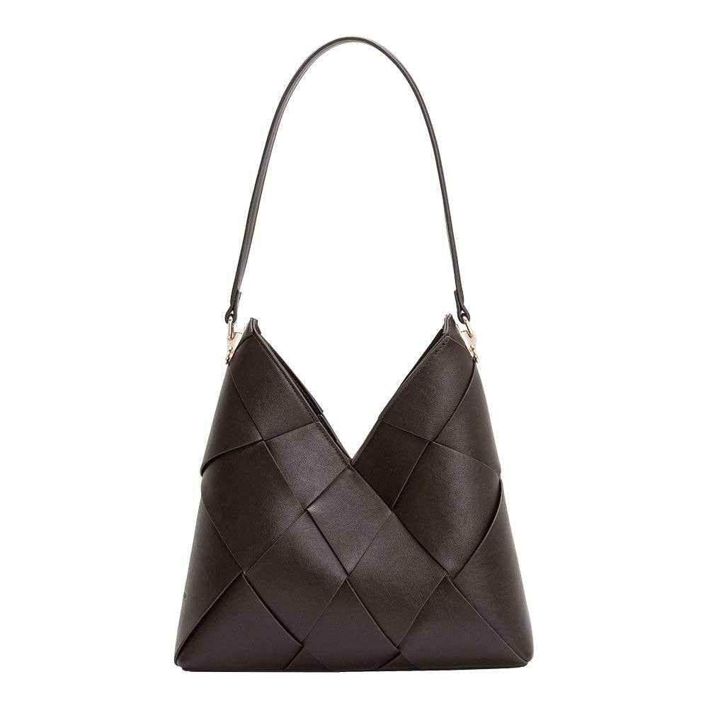 Phaedra Vegan Shoulder Bag - Espresso