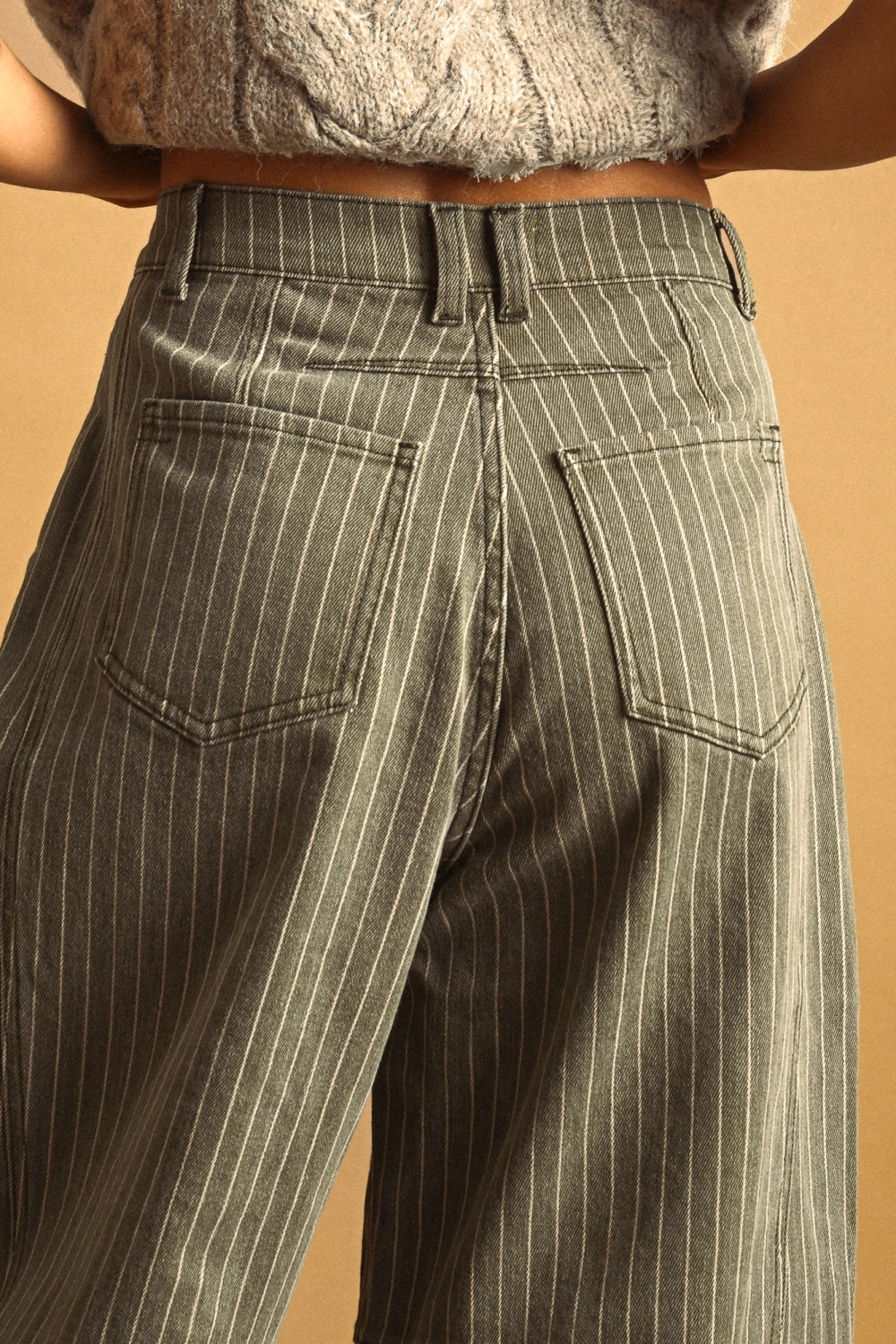 The Midtown Pinstripe Barrel, Olive
