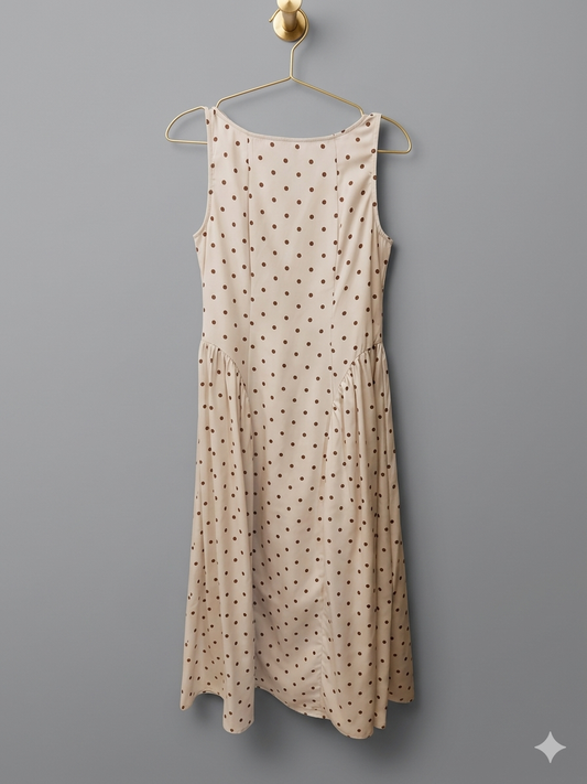 Polka Dot Dress, Natural