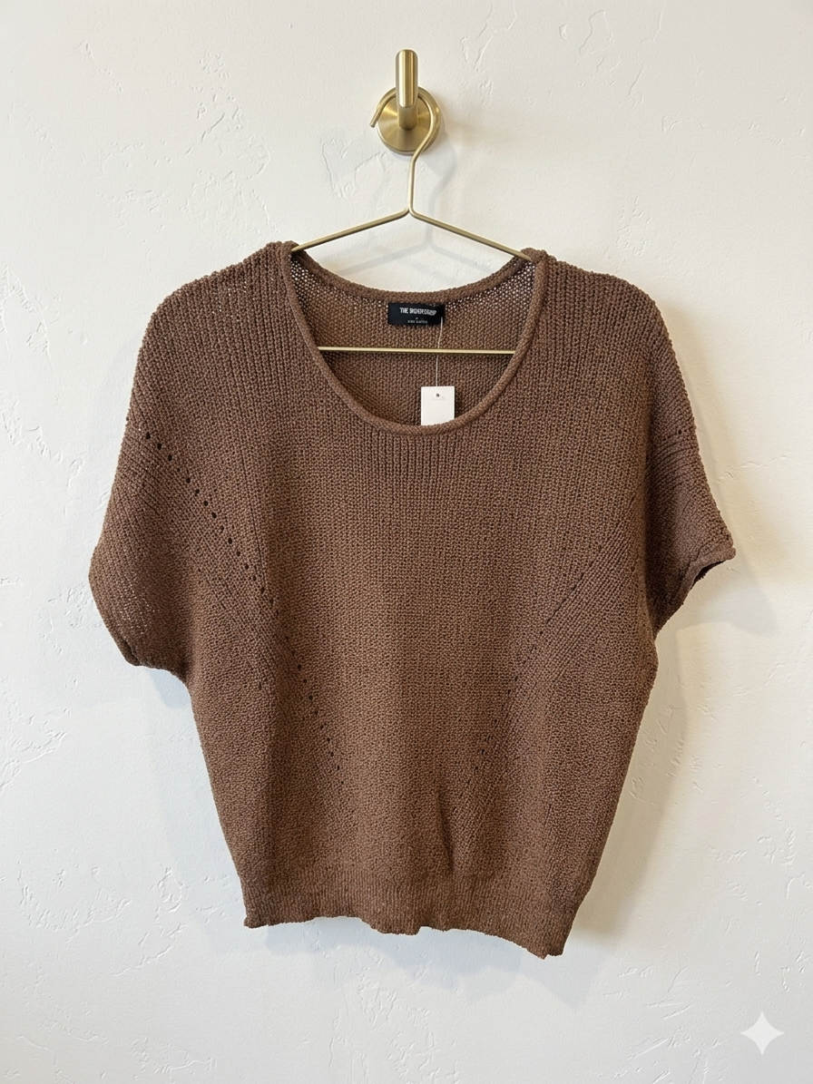 Foundry Knit Top, Mocha