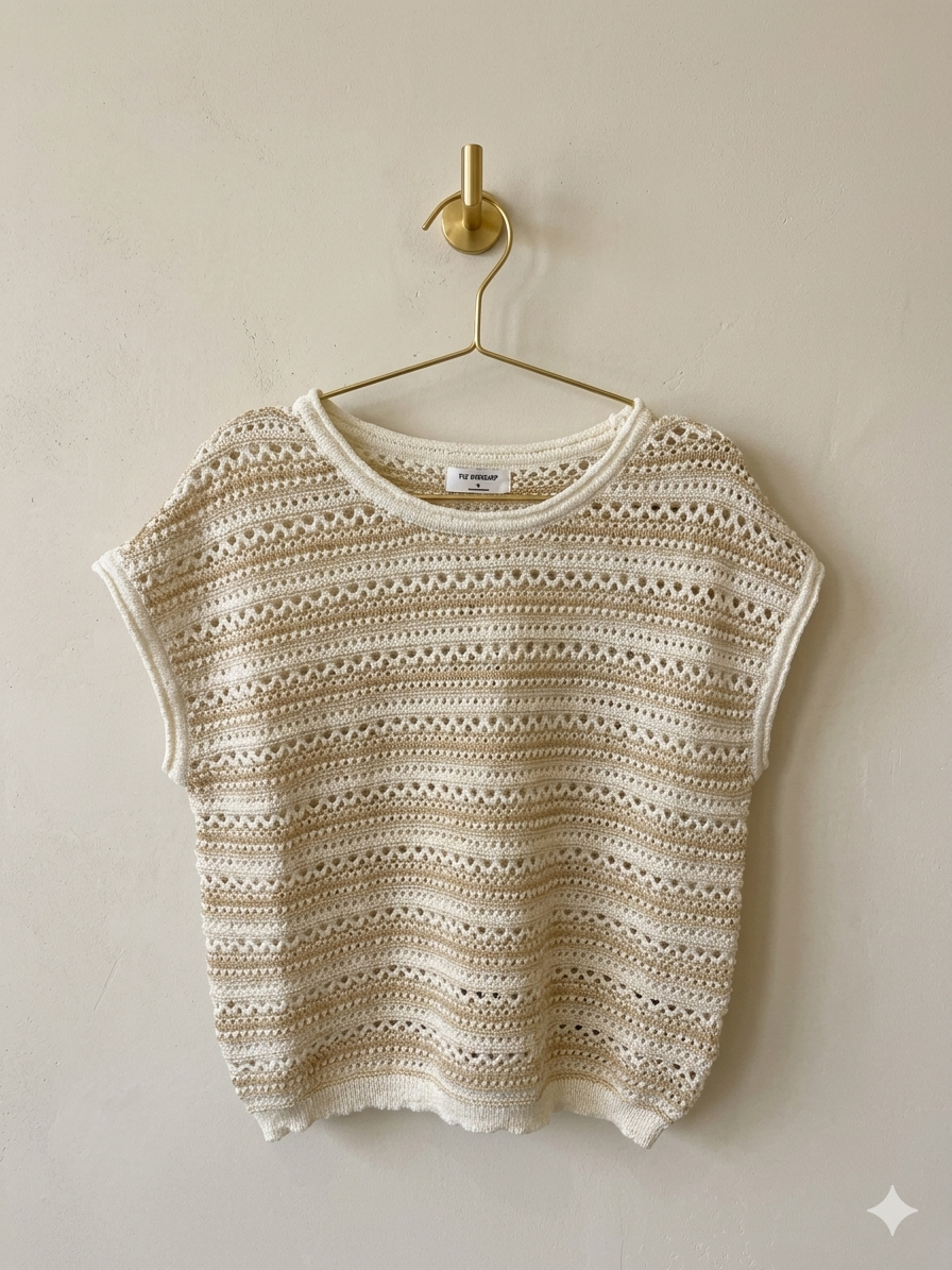 Meadow Lace Sweater, Ivory