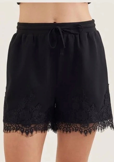 Midnight Lace Silk Short