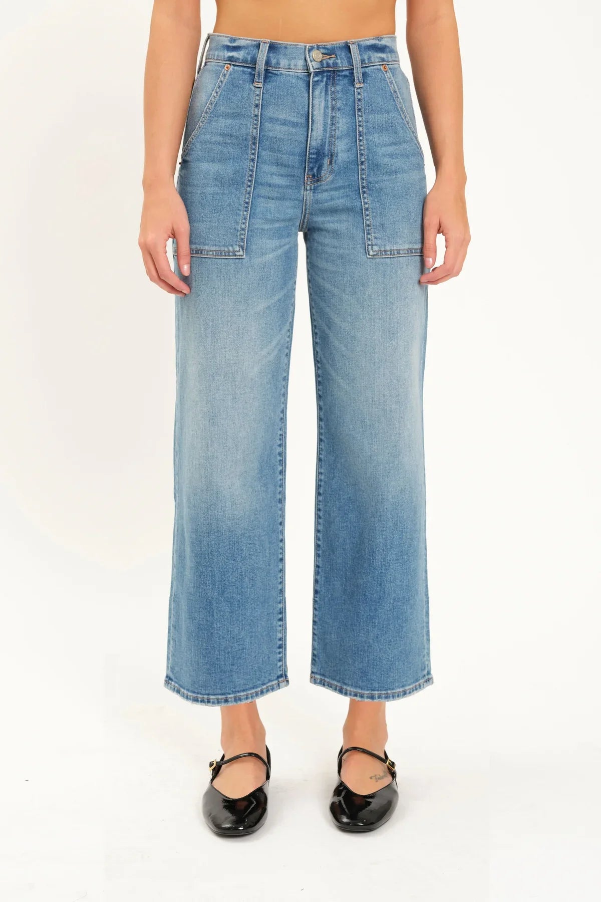 Pleaser Patchpocket Crop Jean