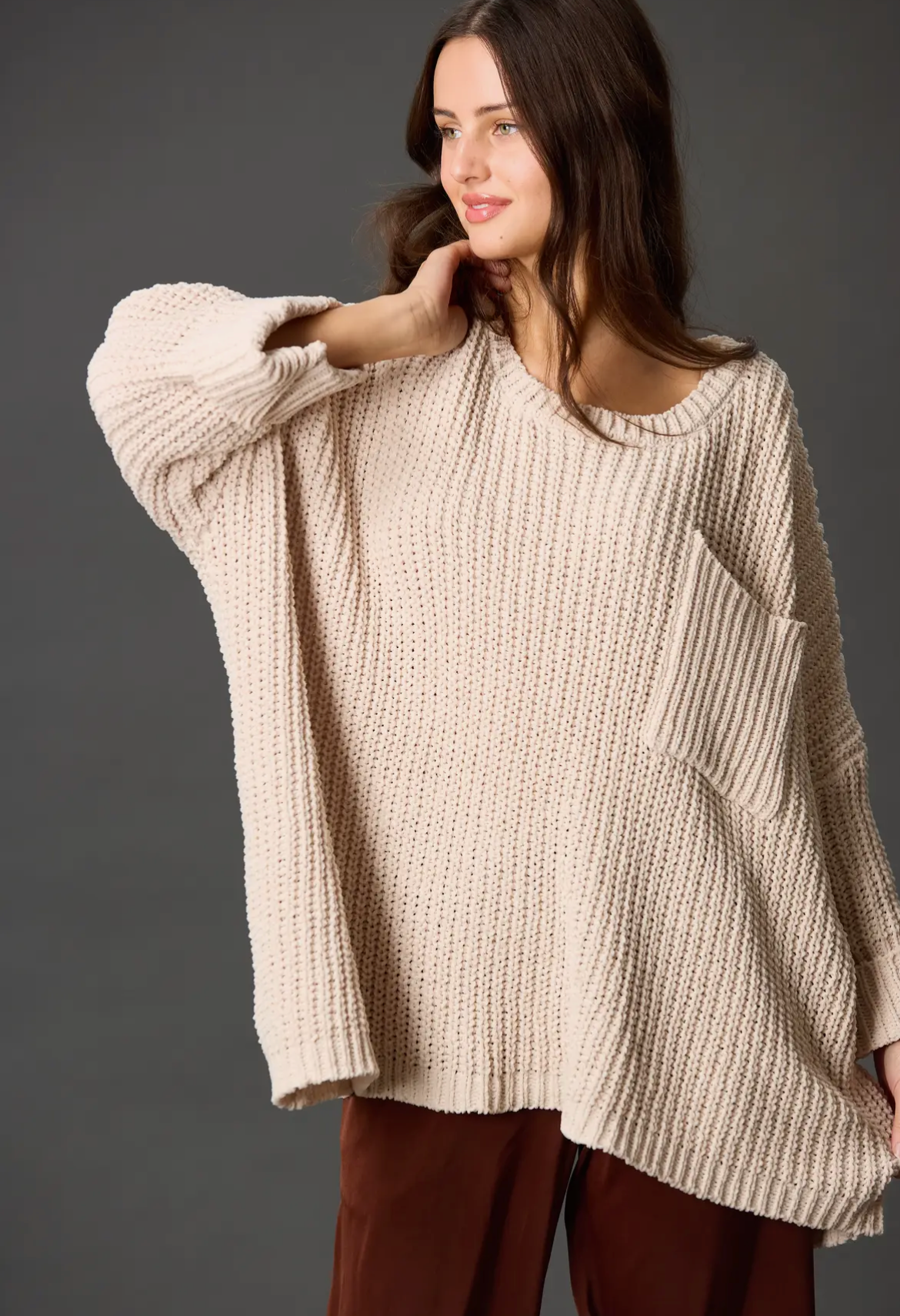 Oversized Sweater, Cream