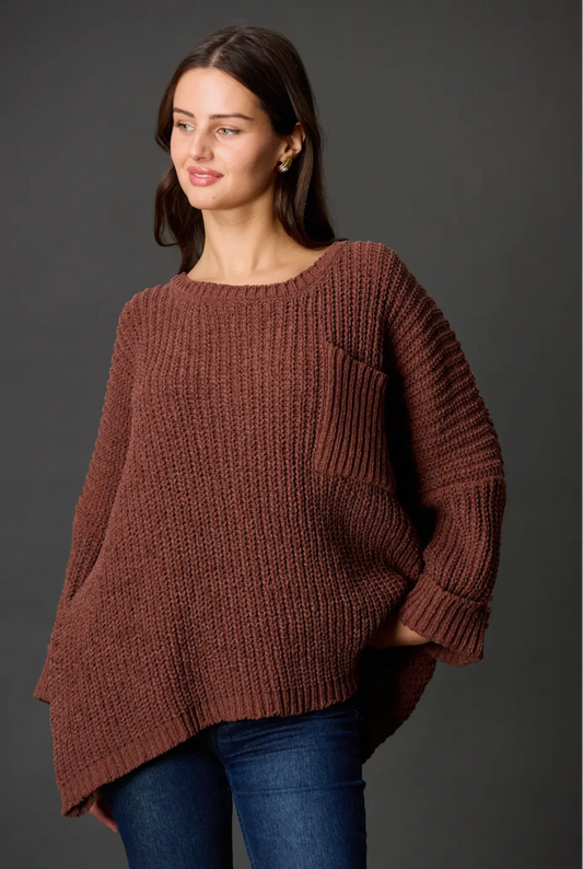 Oversized Sweater, Chocolate