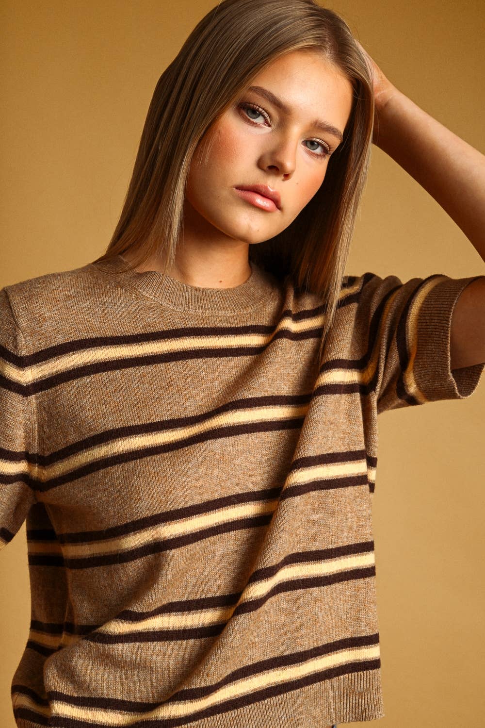 Stripe Weekender Sweater - NAVY