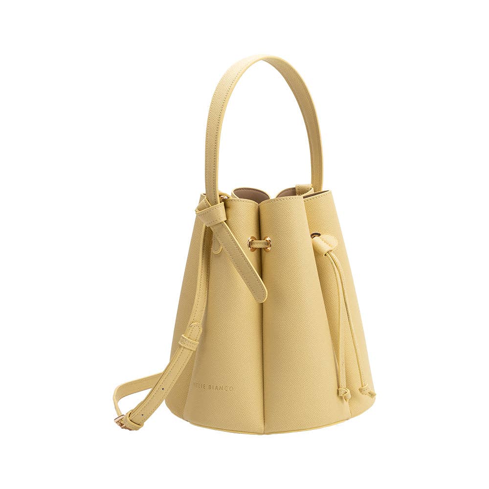 Laguna Yellow Recycled Vegan Leather Top Handle