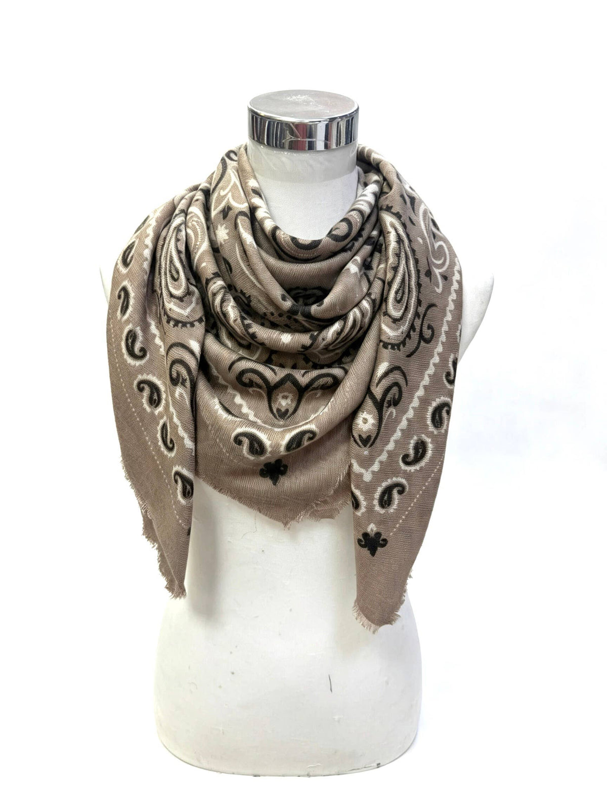 Dakota Bandana Scarf - Taupe
