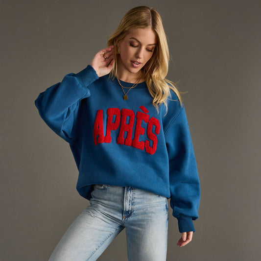 Blue & Red Apres Sweatshirt