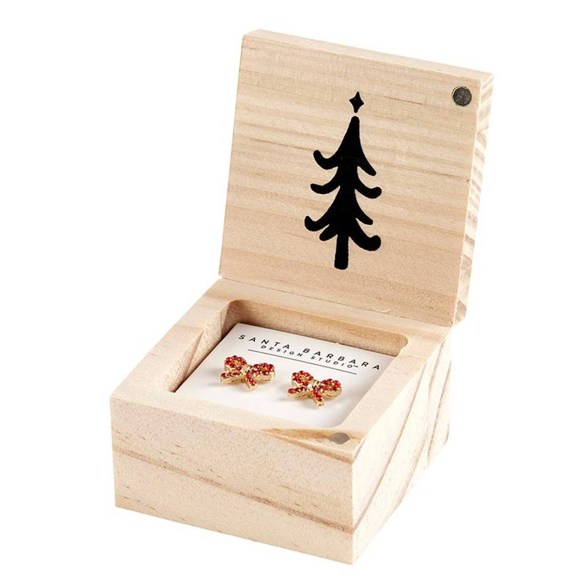 Treasure Box Earrings - Winter Wonderland - Pinewood